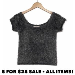 American Threads Fuzzy Sweater